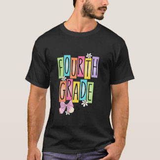 Camiseta arco de Coquetes Escola do 4º ano para Meninas Te