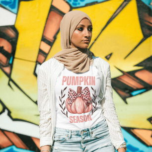 Camiseta Arco de Coquetes Fora Floral da Estação Pumpkin Ro