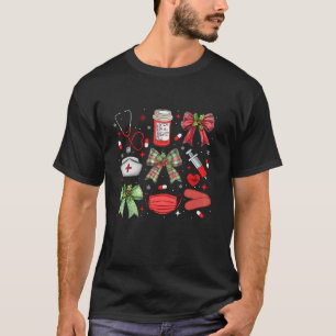 Camiseta Arco de Coquetes Natal RN CNA ICU Scurb Nurse