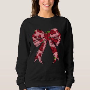 Camiseta Arco De Coquetes Vermelho Rosa Cereja Para Meninas