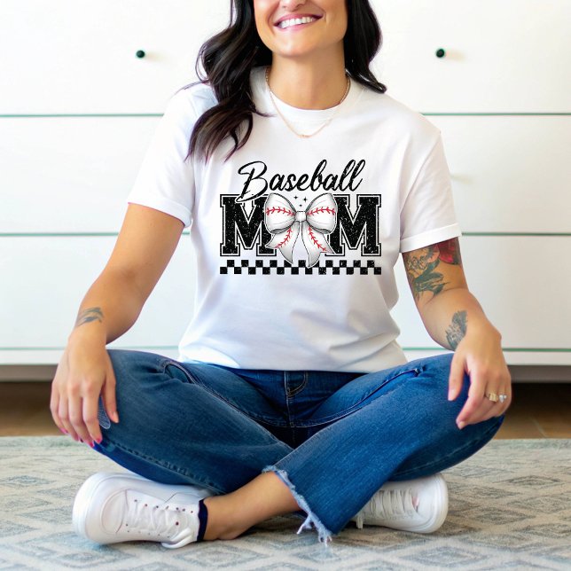 Camiseta Arco de Coquette da Mãe Retro Mama Baseball (Criador carregado)