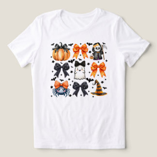 Camiseta Arco de Dia das Bruxas Girly Coquette Cute