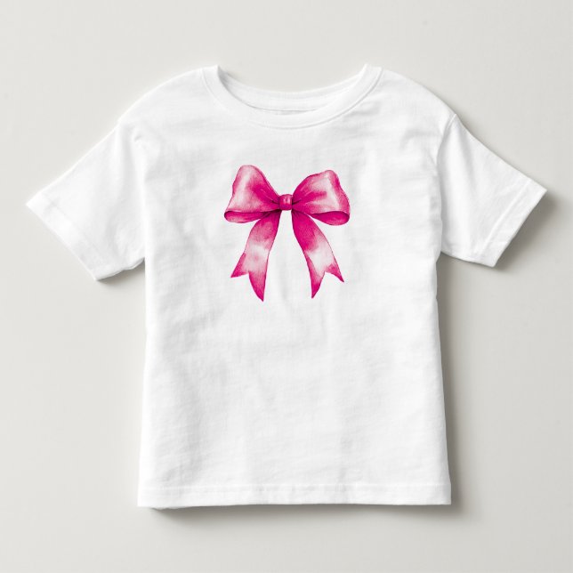 Camiseta Arco de fita rosa (Frente)