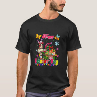 Camiseta Arco De Frango Do Dia Do felz pascoa Ovos De Choco