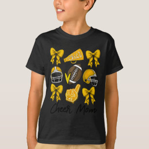 Camiseta Arco de Futebol Cheer Mãe Amarelo