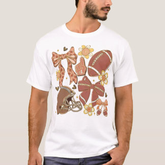 Camiseta Arco de futebol do dia do jogo Vibe Vintage Coquet