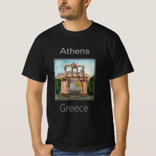 Camiseta Arco de Hadrian, Atenas, Grécia