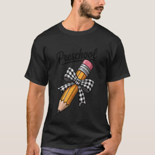 Camiseta Arco de Lápis Fofinho de Pré-Escola de Volta às Au