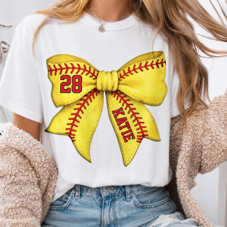 Camiseta Arco de Mãe de Softbol Personalizado, nome e númer