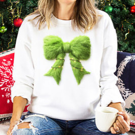Camiseta Arco de Natal Verde Felpudo com Luzes