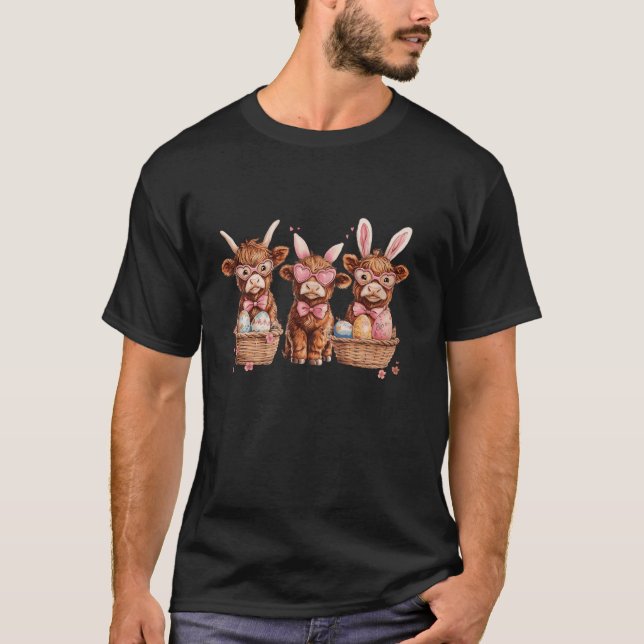 Camiseta Arco de Páscoa do dia de Páscoa da coqueta do plan (Frente)