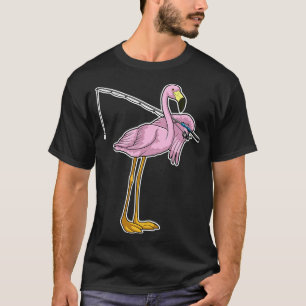 Camiseta Arco De Pesca Da Pesca De Flamingo