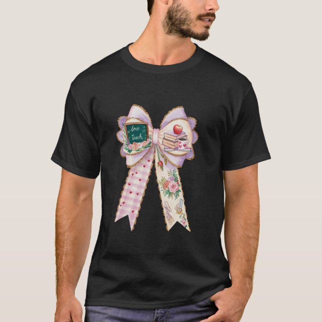 Camiseta Arco De Professora Coquette E Apreciação De Profes (Frente)