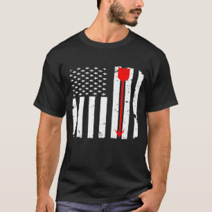 Camiseta Arco de Seta Vermelha da Archery - Bandeira Americ
