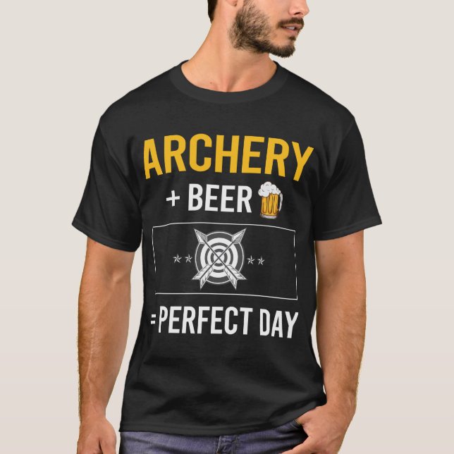Camiseta Arco de Setas de Arqueiro do Beer Day Archery (Frente)