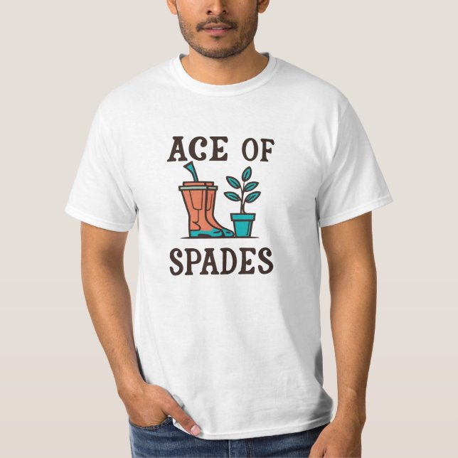 Camiseta Arco de Spades, plantas de jardinagem engraçadas (Frente)