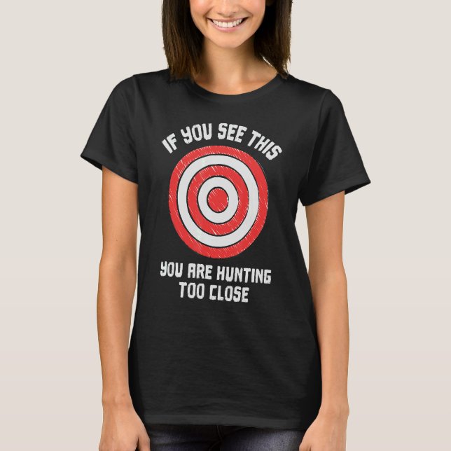 Camiseta Arco Deer Hunting alvo de tiro (Frente)