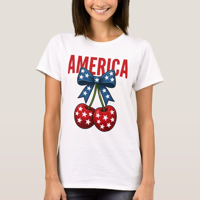 Camiseta Arco do Coquette America Cherries (Frente)