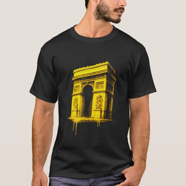 Camiseta Arco do Triunfo Grafite Marco Artístico (Frente)
