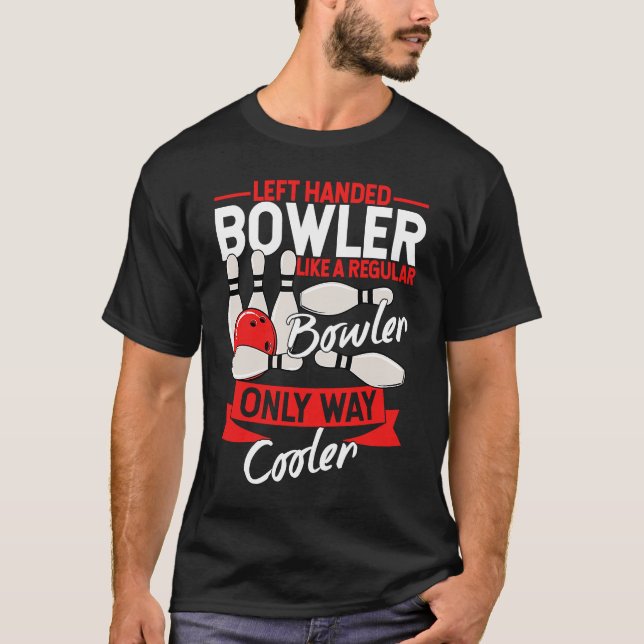 Camiseta Arco Fanática da Boliche bola de boliche Pin Bowle (Frente)