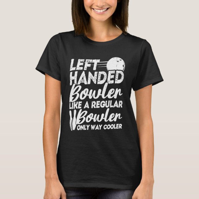 Camiseta Arco Fanática da Boliche bola de boliche Pin Bowle (Frente)