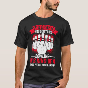 Camiseta Arco Fanática da Boliche bola de boliche Pin Bowle