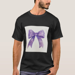Camiseta Arco feminino em coqueta Aquarela Púrpura estética