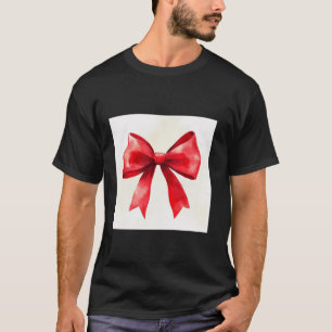 Camiseta Arco feminino em coqueta de Watercolor Arco vermel