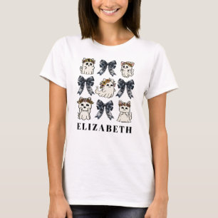 Camiseta Arco Ghost Coquette do Halloween Personalizado
