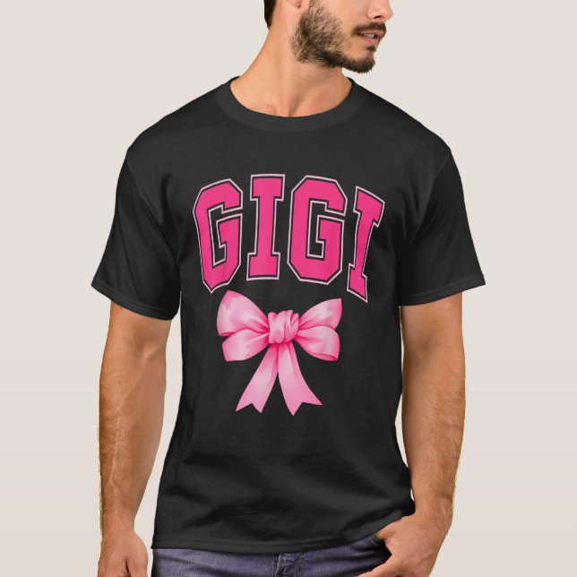 Camiseta Arco Gigi cor-de-rosa - Família de Correspondência (Frente)