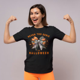 Camiseta Arco Halloween Nunca Muito Festa Engraçada
