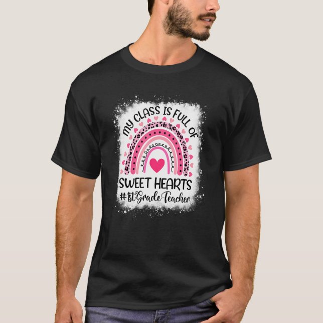 Camiseta Arco-Íris 1 rua Professora Minha Classe É Cheio De (Frente)