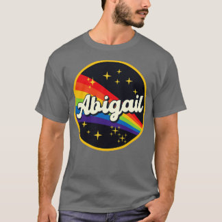 Camiseta Arco-Íris Abigail No Estilo De Vintagem Espacial
