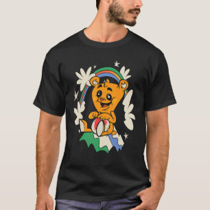 Camiseta Arco-Íris Adorava Ursinho Grande Tempo Urso de Ted