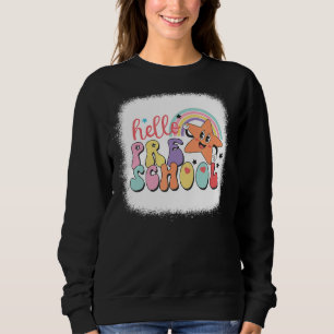 Camiseta Arco-Íris Alô Pré-Escolar Professor Primeiro Dia