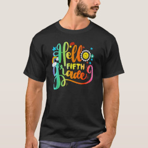 Camiseta Arco-Íris Alô, Professor do Grau 5, 5º ano, Volta