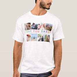 Camiseta Arco-Íris 'AME VOCÊ PAI' Fotografia Colagem Keepsa