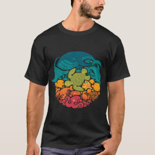 Camiseta Arco-íris Aquático (azul claro)
