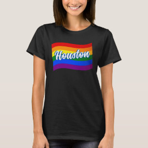 Camiseta Arco-íris Bandeira Houston Orgulho gay LGBT LGBTQ
