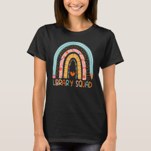 Camiseta Arco-Íris Biblioteca Esquadrão Professora De Livro