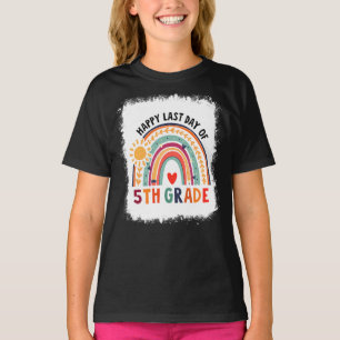 Camiseta Arco-Íris Branqueado Feliz Dia Passado de Ensino 5