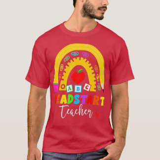 Camiseta Arco-Íris Cabeça Iniciar Professor Início De Cabeç