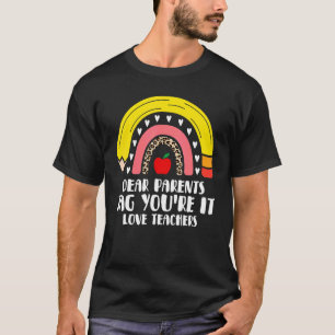 Camiseta Arco-Íris Caros Pais Dizem que você é o último dia