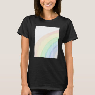 Camiseta Arco-íris Colorido Fofo