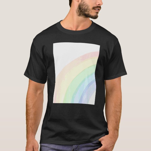 Camiseta Arco-íris Colorido Fofo (Frente)