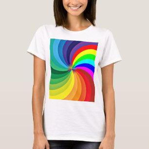 Camiseta Arco-Íris Colorido Mandala-46556