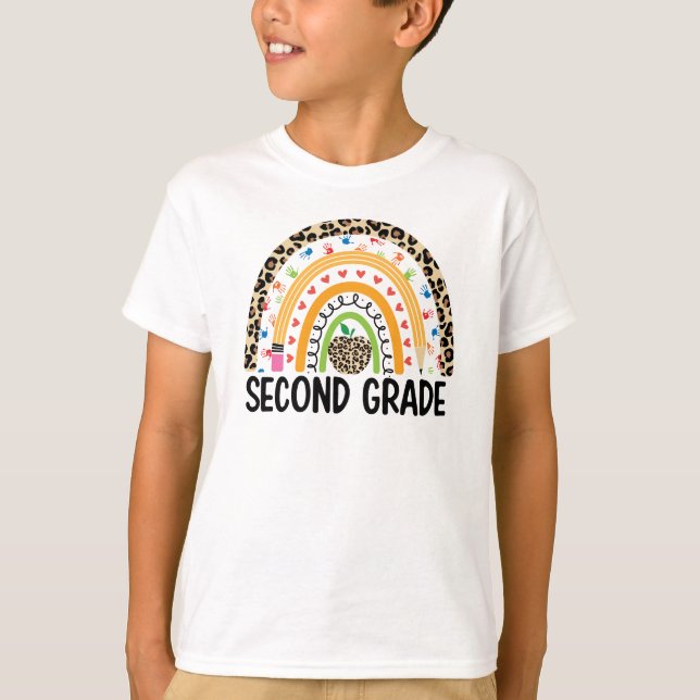 Camiseta Arco-Íris Colorido Segundo Grau (Frente)