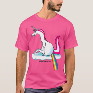 Camiseta Arco-íris com cocô de Unicórnio