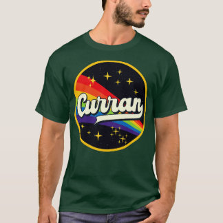 Camiseta Arco-Íris Curran No Estilo De Vintagem Espacial