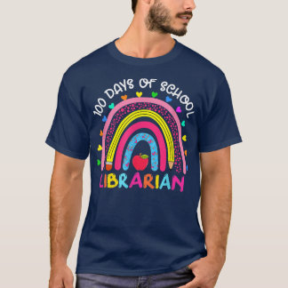 Camiseta Arco-Íris Cuto 100 Dias De Bibliotecário Escolar M